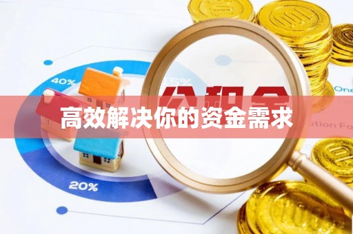 斗南高效解决你的资金需求
